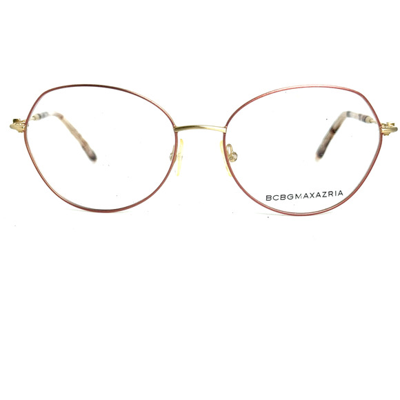 BCBGMAXAZRIA‎ Moira Rose Gold Womens Oval Full Rim Eyeglasses 54-16-135 H17646